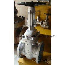 ANSI 150lb Joint en acier au carbone Wcb Flange End Gate Valve